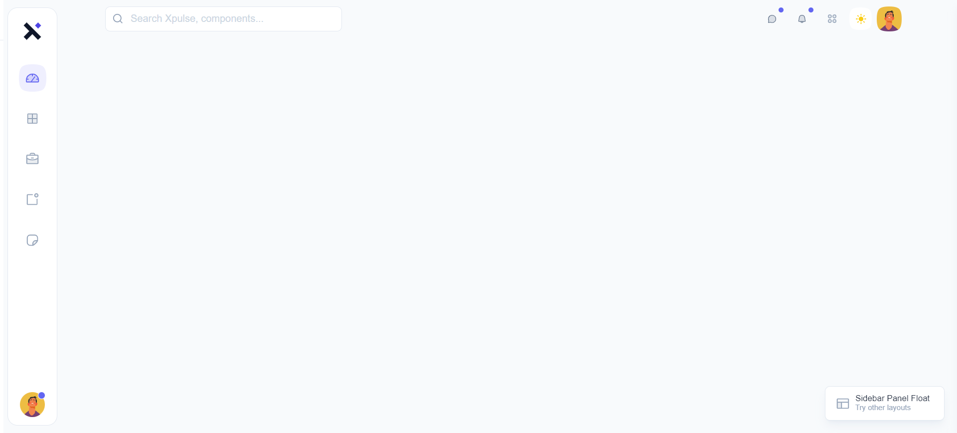 Sidebar panelfloat layout